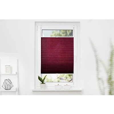 Imagen de K Home Palma Estor Plisado (100 x 210 cm), Color Crema