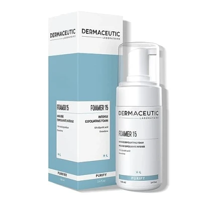 Imagen de Dermaceutic Foamer 15 Limpiador suave en espuma facial iluminador exfoliante para un cutis resplandeciente y sin impurezas 100 ml