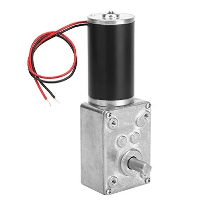 Imagen de 24V Motor de engranaje helicoidal Velocidad alta torsión Reducir eléctrico caja engranajes reversible Eje 8 mm(50 rpm)