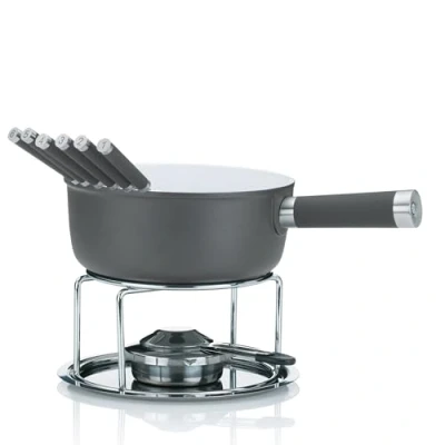 Imagen de Kela Set de Fondue Queso Lancy pcs, Aluminum, Gris, 10 Teilig