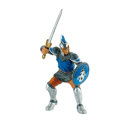 Imagen de Bullyland 80764 Figura espadachín Azul, fantasía Coleccionable, Aprox. 12 cm de Altura, Pintada a Mano, Libre PVC, para niños el Juego imaginativo, Color Colorido (Bullyworld 80764)