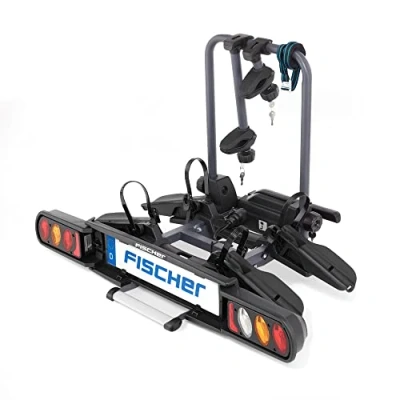 Imagen de Fischer 126001 Proline EVO Portabicicletas de Bola Remolque para 2 Bicicletas o eléctricas