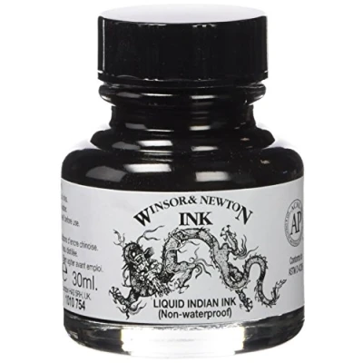 Imagen de Winsor &amp; Newton Tinta para Dibujo Drawing Ink Frasco de 30ml, China liquida, no resistente al agua