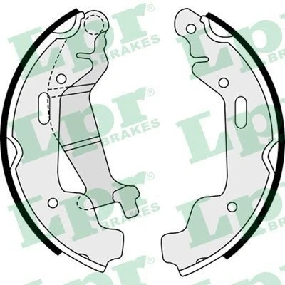 Imagen de LPR 08110 Zapatas de Freno 180 26 OPEL: Agila A, SUZUKI: Wagon R+ II Hatchback