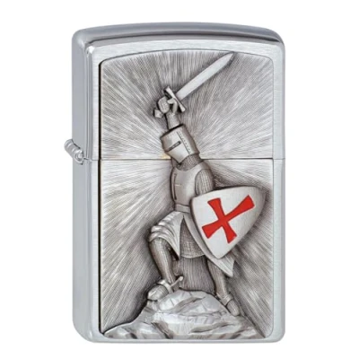 Imagen de Zippo Feuerzeug 200 Crusade Victory Encendedor, Cromo Cepillado, 1 x 3,5 5,5 cm
