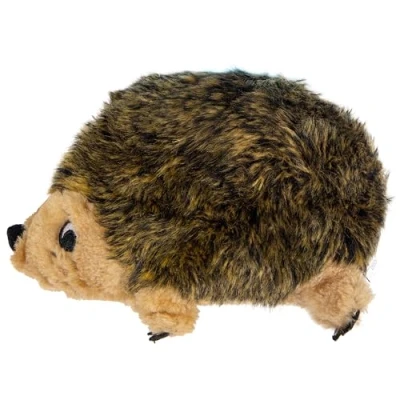 Imagen de Outward Hound Hedgehogz Juguete de peluche para perros Erizo Marrón M