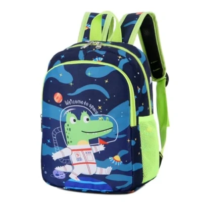 Imagen de Mochila para Niños pequeños, CHERUBIC De Viaje Fresco Lindo Dibujos Animados Impermeable Bookbag, cocodrilo, Small