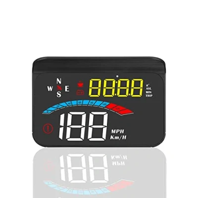 Imagen de HUD Display Car, 3.5 &quot;HUD GPS iKiKin Car for All Cars and Trucks, windscreen LED Projectors, Reflective Film, tac贸metro, Plug Play