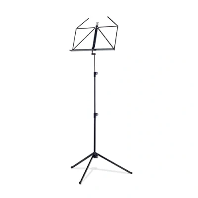 Imagen de K&amp;M 100/1 Atril Negro extensible 62,5 124 cm base metálica plegable