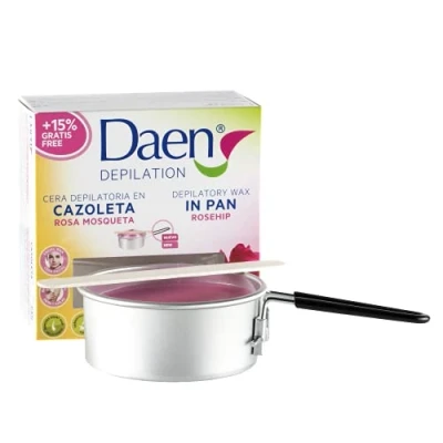 Imagen de DAEN cera depilatoria en cazoleta rosa mosqueta 90 gr