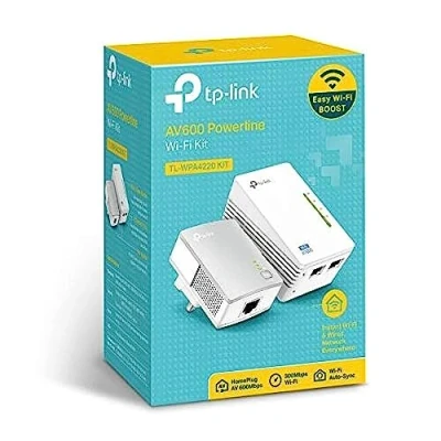 Imagen de TP Link Kit de inicio extensor línea eléctrica Wi Fi AV600 300 Mbps TL WPA4220KIT