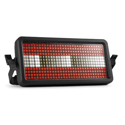 Imagen de BeamZ BS384 Cegadora y wash RGBW led efecto 3 en 1, estrobo, 48 segmentos de controlables por DMX, velocidad ajustable, modo máster esclavo, autónomo o automático, perfecto para discoteca