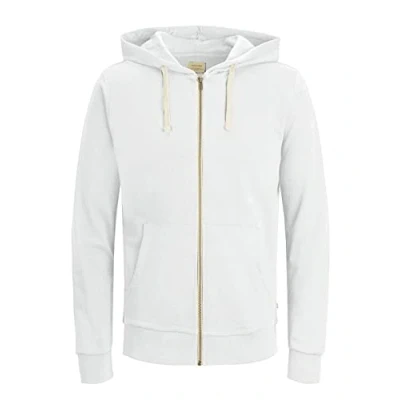 Imagen de Jack &amp; Jones Jjeholmen Sudadera con Cremallera para Hombre, Blanco (White/Reg Fit), XXL