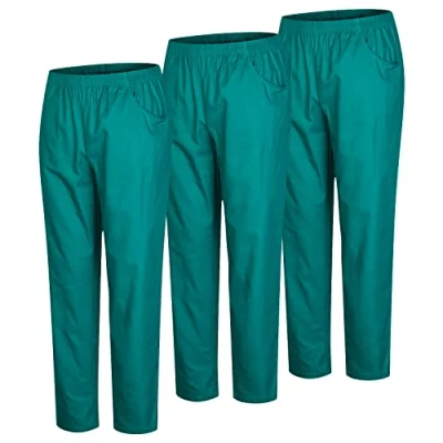 Imagen de MISEMIYA Pack 3 Pcs PANTALÓN Sanitario Unisex Uniforme Uniformes MEDICOS DE Trabajo XL, Verde 21