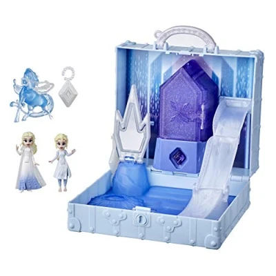Imagen de Disney La Reina de Hielo 2 Pop Up Adventure Ahtohallan Set con asa, Incluye muñecas Elsa Juguetes para niños