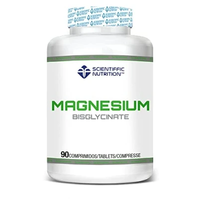 Imagen de Scientiffic Nutrition Magnesium Bisglycinate 300mg, Comprimidos de Magnesio Bisglicinato y Vitamina B6, Complemento Alimenticio Alta Absorción, 90 Cápsulas.