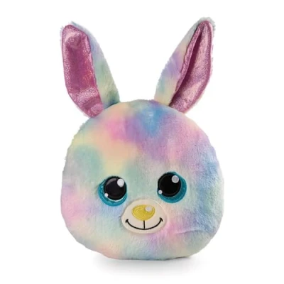 Imagen de NICI Cojín GLUBSCHIS Conejo Rainbow Candy 32x32cm Multicolor Almohada mullida, niñas, bebés y Amantes de los Peluches, Ideal para casa, la guardería o Viaje, Color (48583)