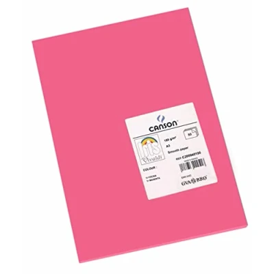 Imagen de Canson Cartulina guarro din a3 fucsia 185 gr paquete 50 hojas
