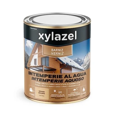 Imagen de Xylazel Barniz Intemperie al Agua para Exteriores Brillante Incoloro 750 ml