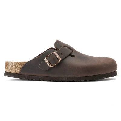 Imagen de Birkenstock Boston LEOI Regular Sandalias planas, Talla: 42, Habana Zapatos