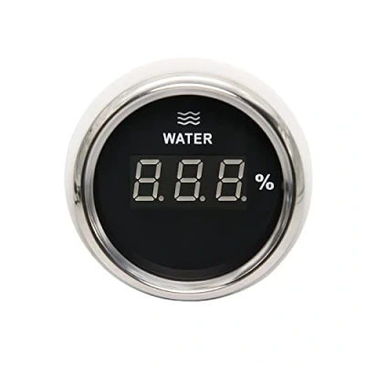 Imagen de USKI Detector de Sensor Nivel Agua Medidor Digital con retroiluminación LED roja 0 190ohm Indicador Tanque for Barco RV Coche 12V / 24V(0 BS)