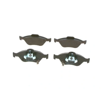 Imagen de BOSCH 0 986 494 101 Juego de pastillas freno Low Metallic con avisador acústico desgaste clip émbolo, instrucciones montaje