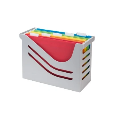 Imagen de Jalema 2658026997 Re Solution Caja para carpetas colgantes (incluye 5 archivos A4), color gris
