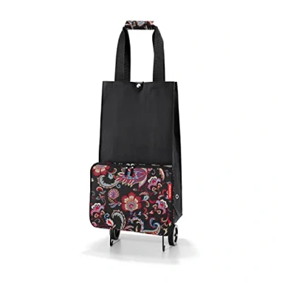 Imagen de reisenthel foldabletrolley Carrito de Dos Ruedas portátil para irte Compras y picnics espontáneamente, Trolley Plegable ahorrador Espacio, en Puntos, Couleur:Purple