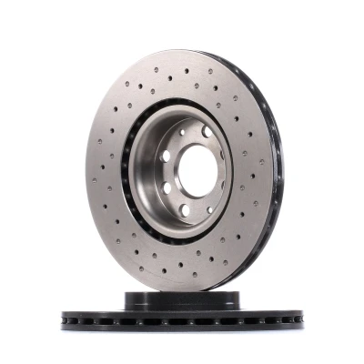Imagen de BREMBO XTRA LINE 09.4939.3X Disco de freno 284 22 4 perforado/ventil. int. revestido altamente carbonizado con tornillos OPEL: Corsa D Hatchback