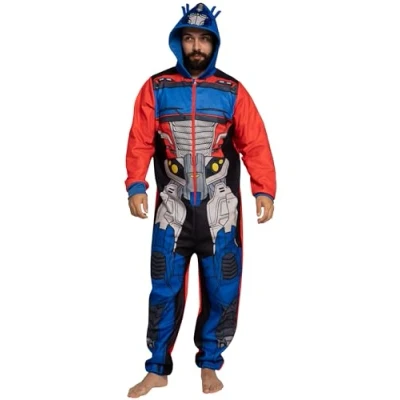 Imagen de Transformers Pijama Mono Hombre Invierno Divertido Optimus Prime Pijamas Multicolor L