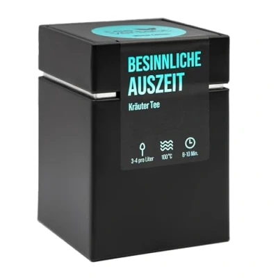Imagen de teeverliebt Winter Edition Besinnliche Auszeit Geschenkdose Kräutertee 70 g lose Tee Deliciosa mezcla de té ideal como regalo