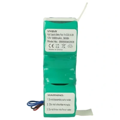Imagen de vhbw Batería reemplaza iRobot 4720110, Combo para Robot Limpieza (3000 mAh, 12 V, NiMH)