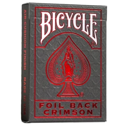 Imagen de Bicycle Crimson (Red) Metal Luxe Playing Card Deck Version 2