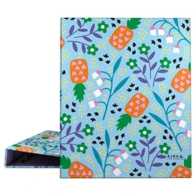 Imagen de Grafoplás 88142642. Carpeta de Anillas A4, 4 Mixtas 25mm, Colección Elena Corredoira, Flower, Certificada FSC