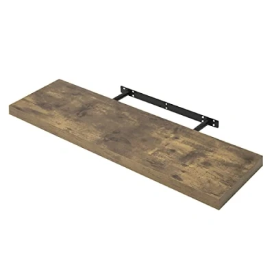 Imagen de WOLTU Estante Flotante, Estanterías de Pared, Tablero Pared Volato Flotante Libre, para salón, Cocina, Oficina 100x23x3.8cm Vintagebraun RG9317hov