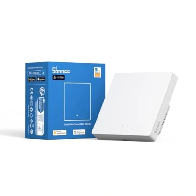 Imagen de SONOFF M5 1C 86W (Matter) Interruptor de luz Inteligente, Pared Wi Fi Alexa, Interruptores eléctrica, 1 Canal, Compatible con Alexa and Google Home [Cable neutro requerido]