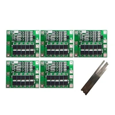 Imagen de TECNOIOT 5 uds 4S 40A 14,8 V 16,8 18650 Placa de protección batería Litio BMS PCB + 5uds Tira níquel