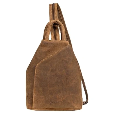 Imagen de STILORD &#039;Minou&#039; Bolso de Cuero Las señoras 2 en 1 Mochila Hombro la Vendimia manija Bolsa Genuino, Color:Bergamo marrón