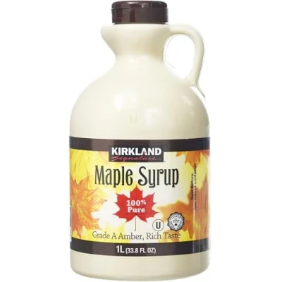 Imagen de Kirkland 100% Jarabe de arce Grado A (Ámbar Oscuro) 1 litro (1,4 Kg)