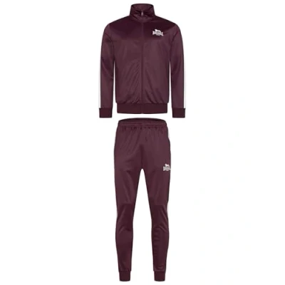 Imagen de Lonsdale Training Normale Passform Pember SET Chándal, Hombre, Talla: Large, Oxblood ecru