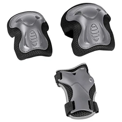 Imagen de HUDORA 83187 Hornet Juego de Protecciones (Talla S, Unisex niños, Plata, Small
