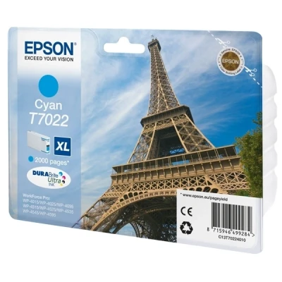 Imagen de Cartucho De Tinta Cian Epson T7022 C13t70224010