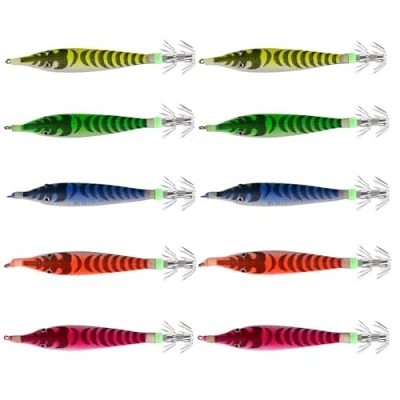 Imagen de LSHEL 10 Unids Señuelo De Pesca, Calamar Jig Hooks, Silicona Artificial Sepia Gancho Accesorios Pesca