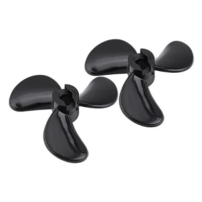 Imagen de Dilwe RC Helices de Barco, Plastico Submarino CW CCW 3 Cuchillas Barco Ship Outboard Propulsores 4mm Eje