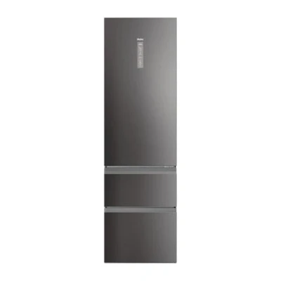 Imagen de Frigorífico combi Haier 3D 60 Series 5 HTW5620CNMP, No Frost, 205 cm, 414 l, Motor Inverter, Wi fi, Inox Oscuro