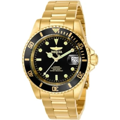 Imagen de Invicta Pro Diver reloj automático para hombre de acero inxidable, Negro / Oro, 40 mm
