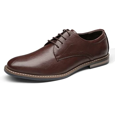 Imagen de Bruno Marc Zapatos Vestir Derby Homres Zapatillas de Cordones Oxfords para Hombre,Size 45,Marron/Oscuro,SBOX2215M E
