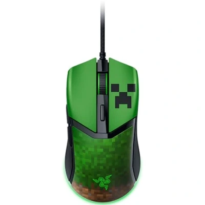 Imagen de Razer Cobra Minecraft Edition ratón de Juego Ligero con Cable Sensor 8500 dpi (58g, Interruptores ópticos 3th Gen, Iluminación Chroma Resplandor Degradado, Speedflex)