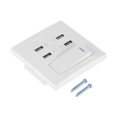 Imagen de Enchufe de pared USB, USB 4 puertos (220 250V)