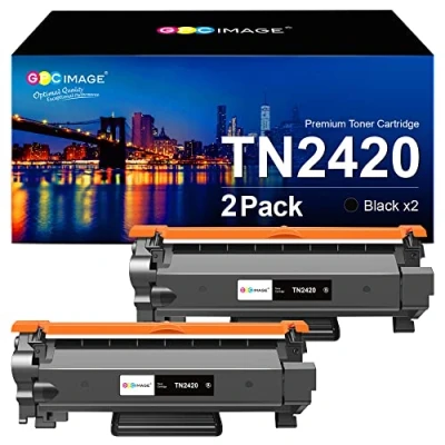 Imagen de GPC Image TN2420 Cartuchos de Tóner Compatible para Brother TN 2420 TN2410 2410 DCP L2510D L2530DW L2550DN HL L2310D L2350DW L2370DN L2375DW MFC L2710DN L2710DW L2730DW L2750DW(2 Negro)